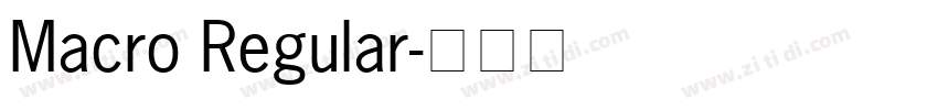 Macro Regular字体转换